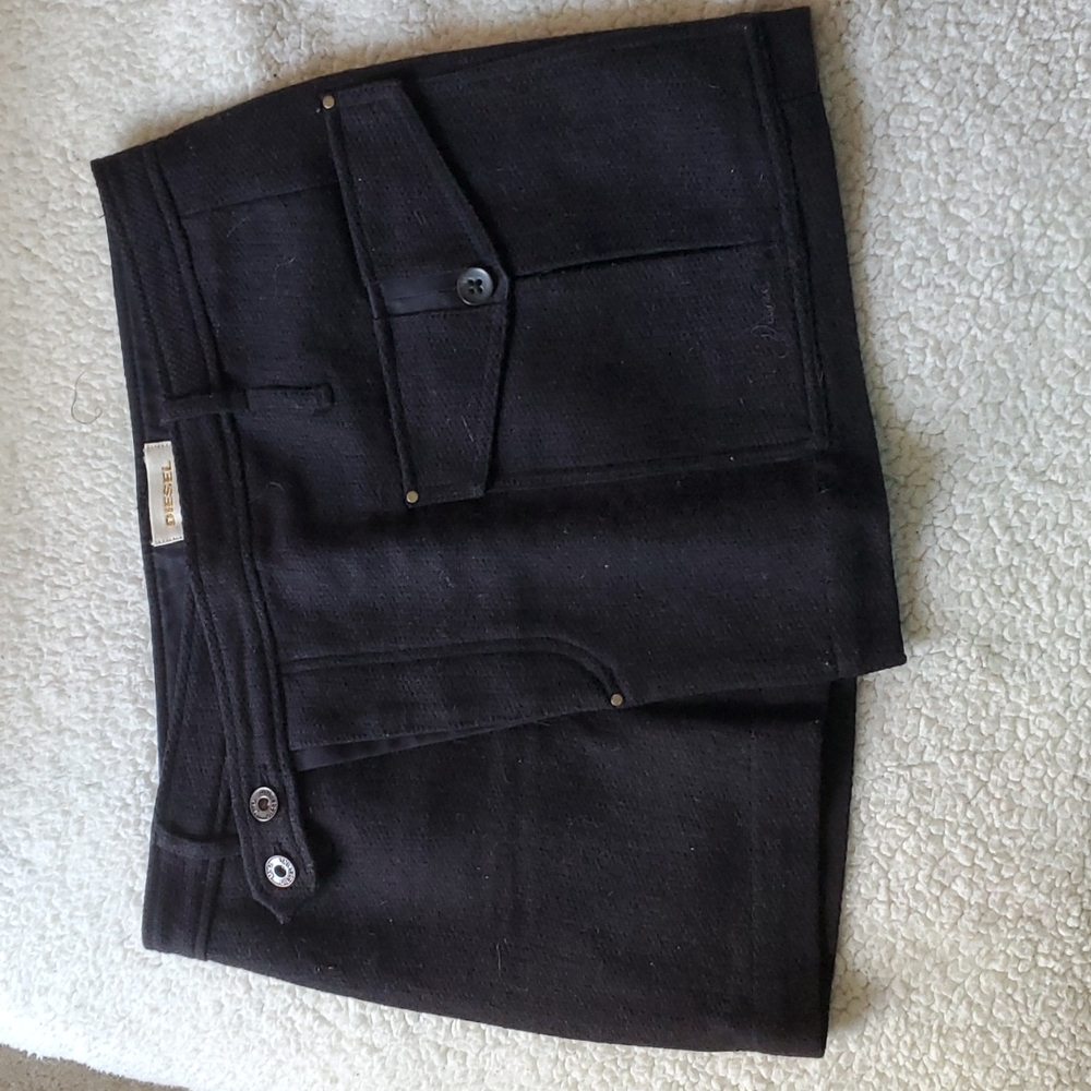 DIESEL Tweed Wrap Skirt